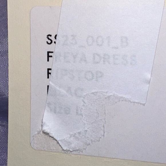 Brogger Freya Dress Lavender Blue Size Large Retail $895 NWT - Picture 5 of 5